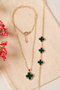 Heliophilia Silver Conjunto de Collar y Pulsera Dorado